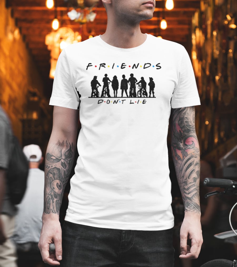 Friends Don't Lie Stranger Things Upside Down Classic TV T-Shirt