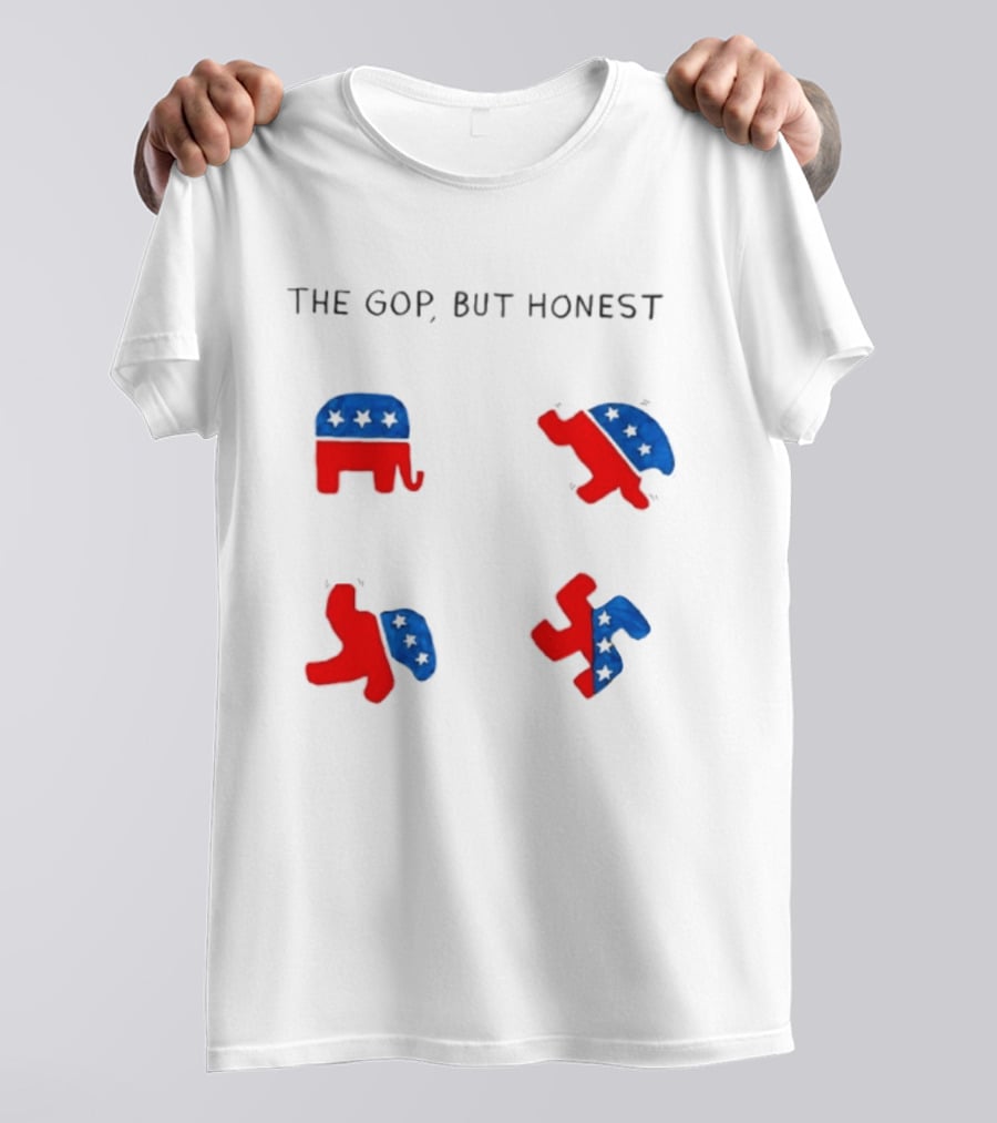 The GOP But Honest Republican Elephant Evolution T-Shirt