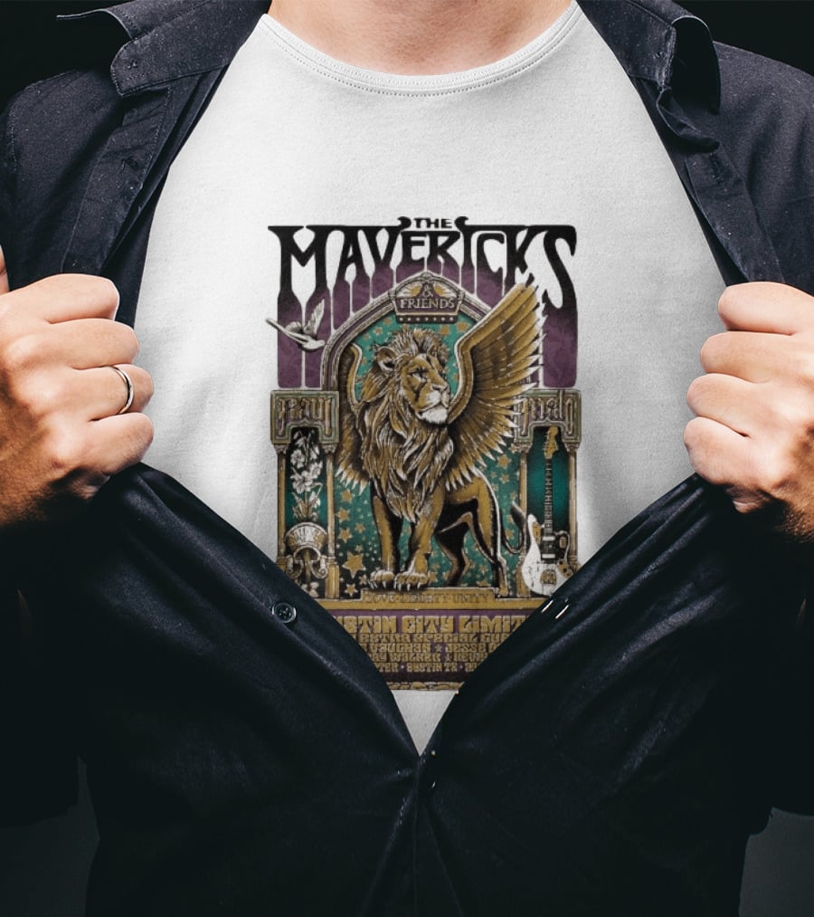 The Mavericks Friends Paul Paul Grateful Unity Austin City Limits Moody Theater August 7 2026 T-Shirt
