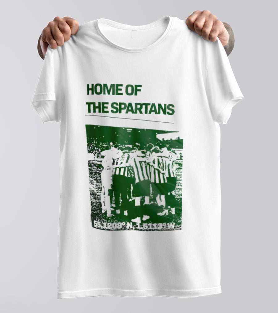 Home Of The Spartans 55.1208° N 15113° W T-Shirt