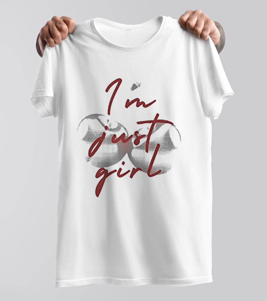 I'm Just A Girl Twin Cherry T-Shirt
