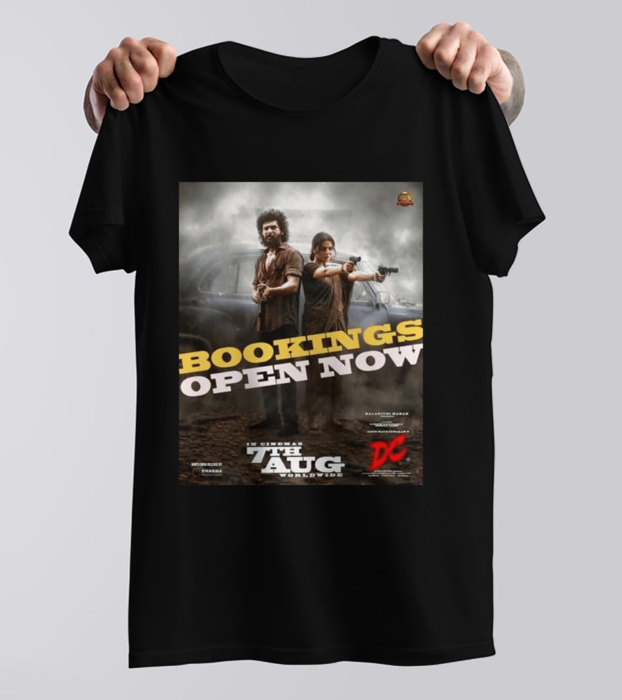 Bookings Open Now For DC In Cinema 7th Aug Worldwide T-Shirt