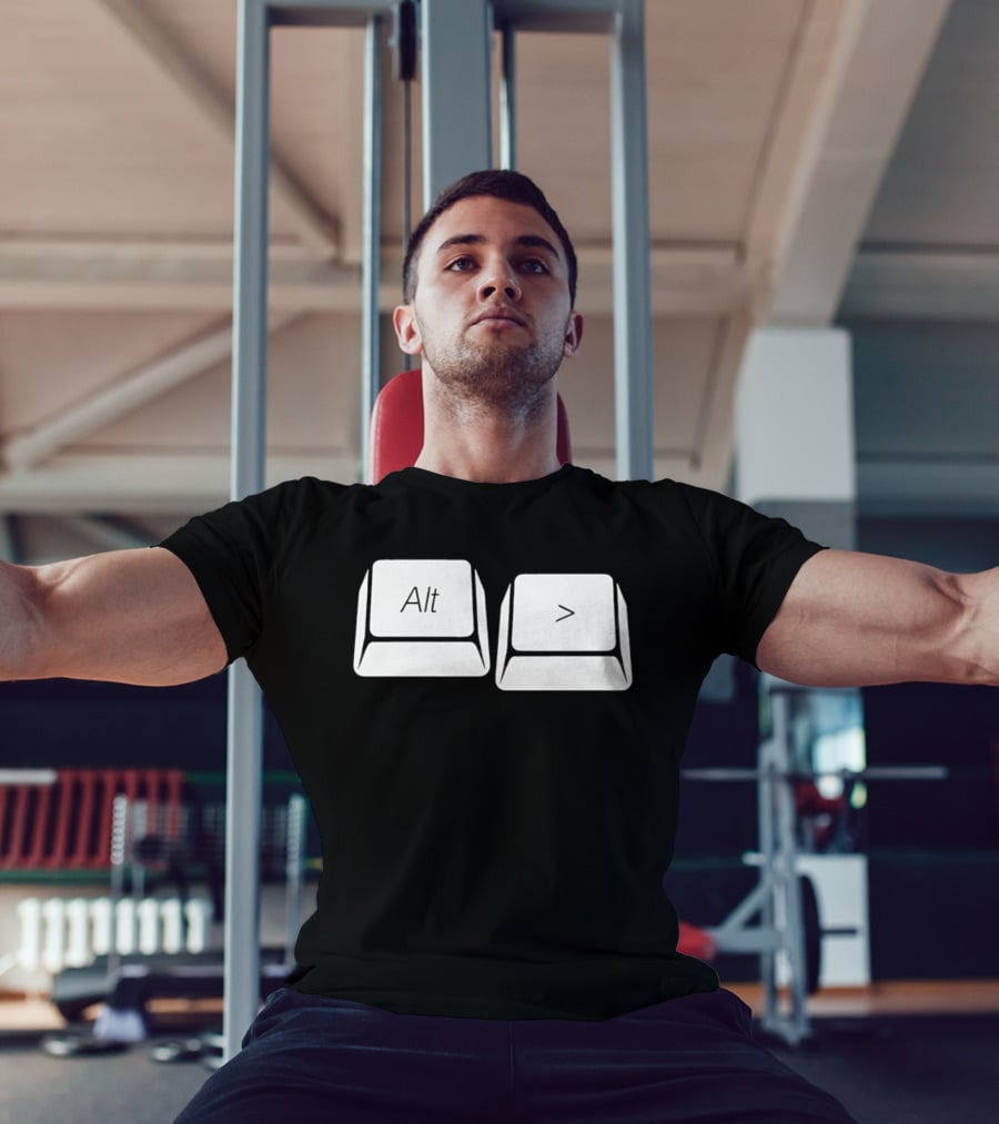 Alt Greater Than Keyboard Keys Shortcut T-Shirt