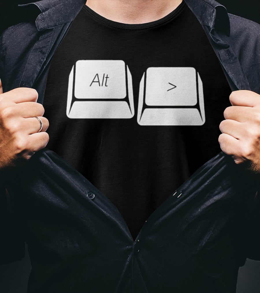 Alt Greater Than Keyboard Keys Shortcut T-Shirt
