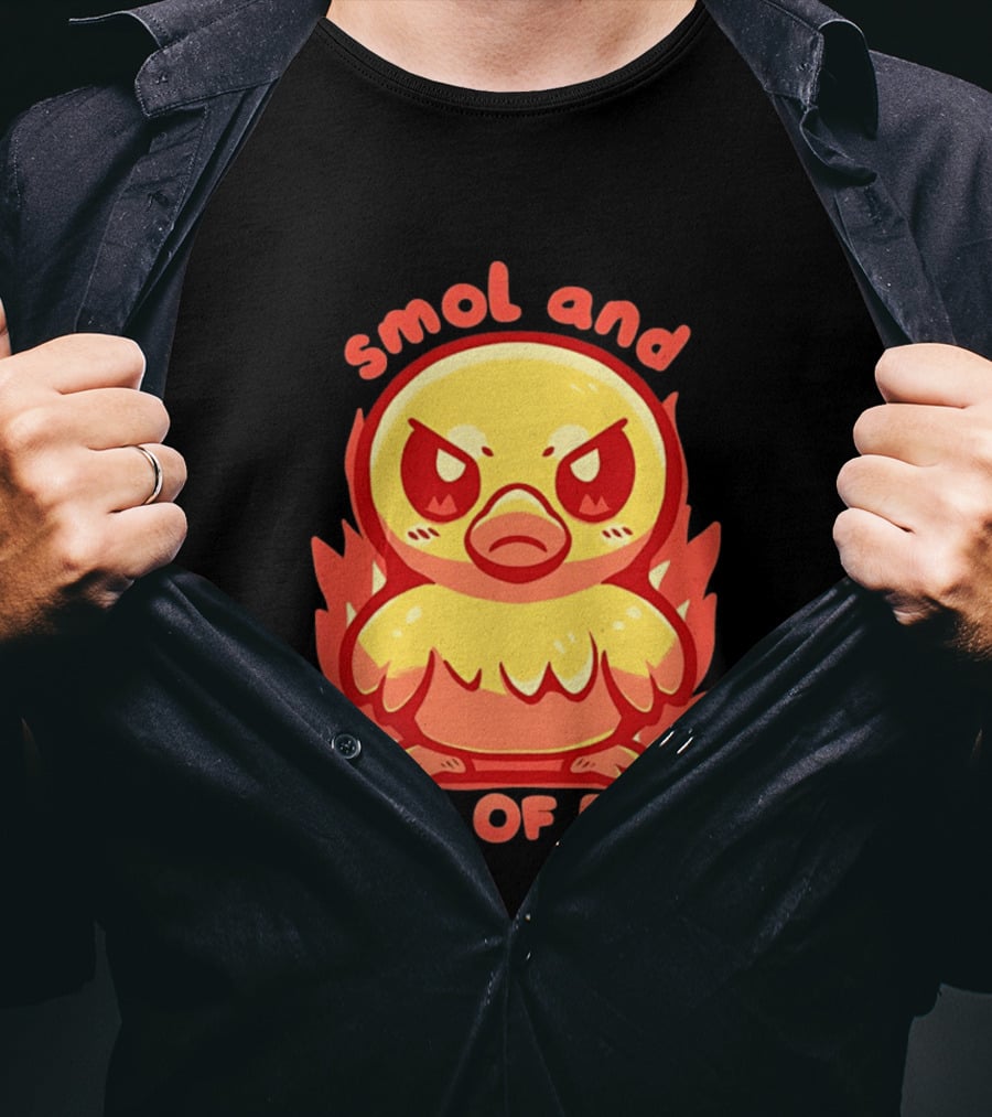 Smol And Full Of Rage Angry Duck T-Shirt