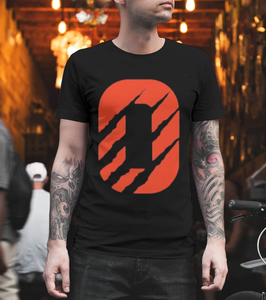 Cincinnati Bengals Clawed Stripes T-Shirt