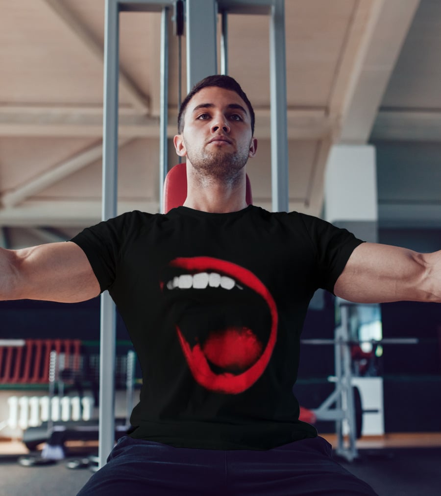 Benjamin Ingrosso Store Mouth European Tour Red Lips Open Mouth Image T-Shirt