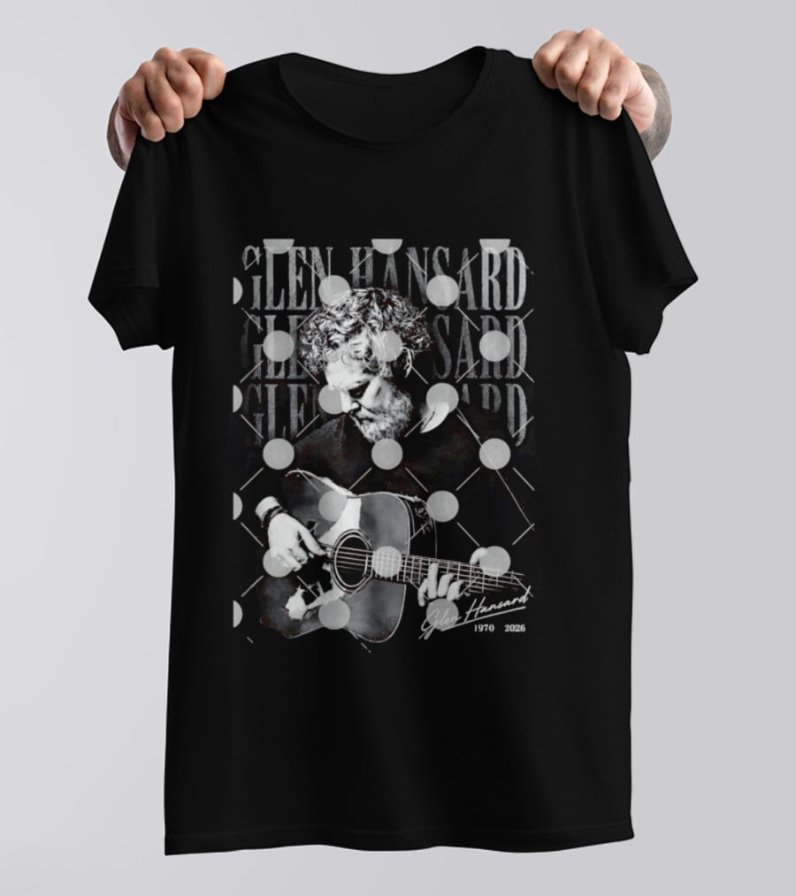 Glen Hansard 1970 2026 Singer Songwriter Musician Playing Guitar T-Shirt