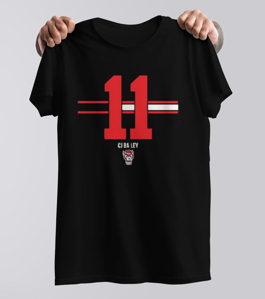 CJ Bailey 11 NC State Wolfpack College Football Fan Gear T-Shirt