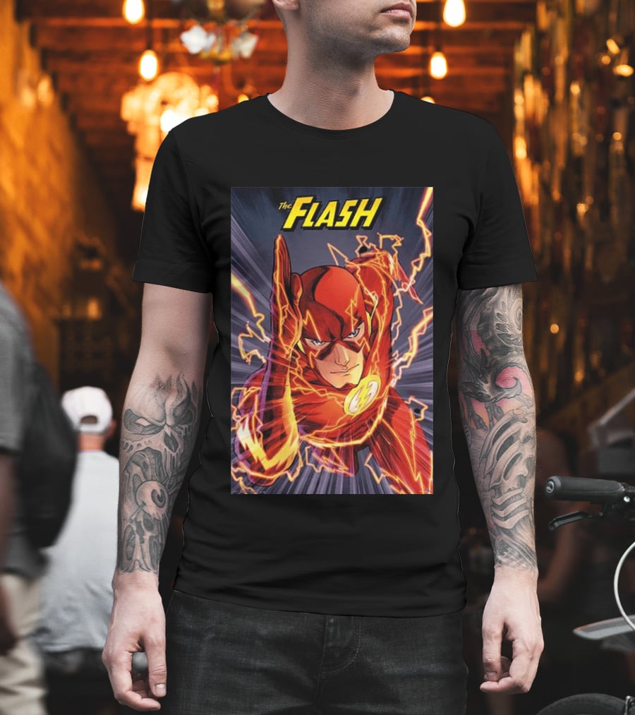 The Flash DC Comics Superhero Lightning Speedburst T-Shirt