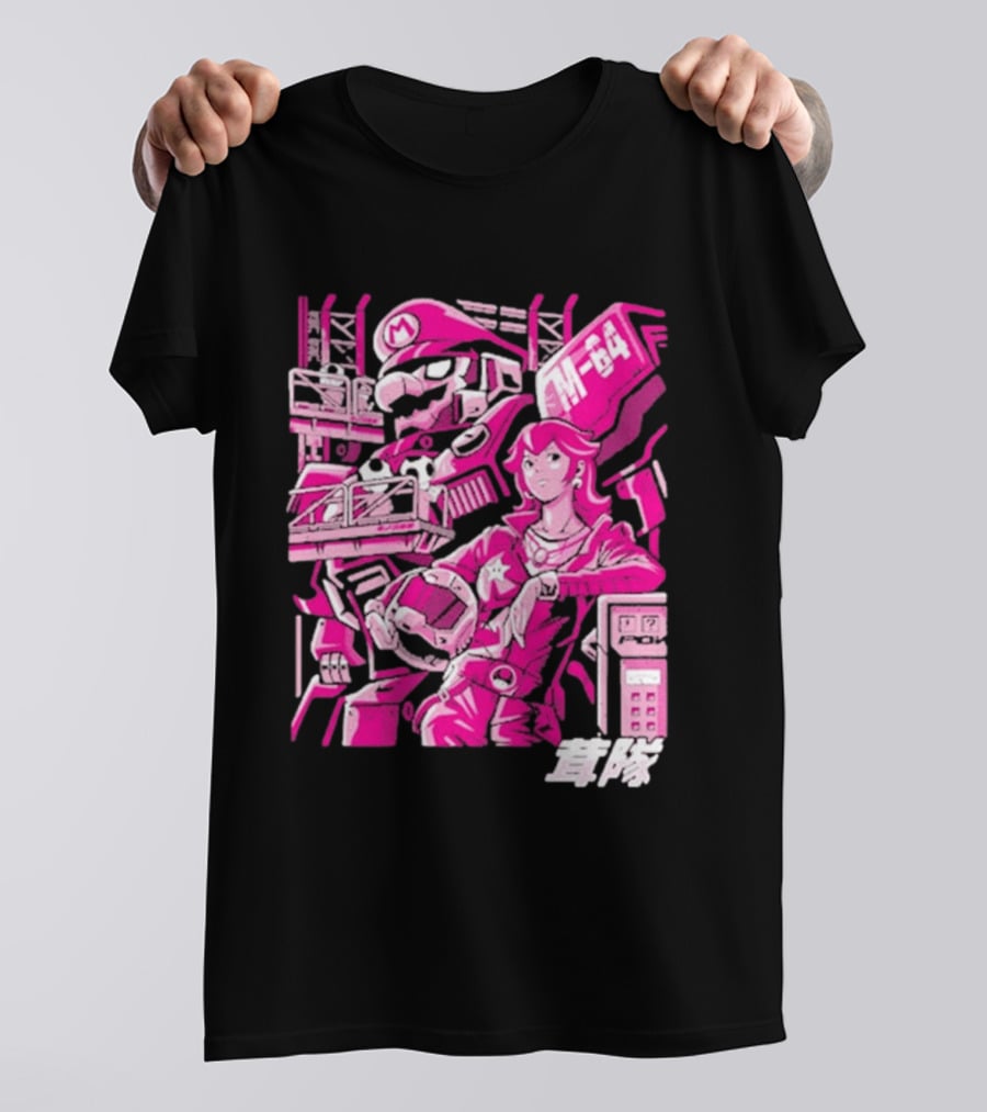 Turtle Destroyer M 64 Japanese Manga Style Mario Kart T-Shirt