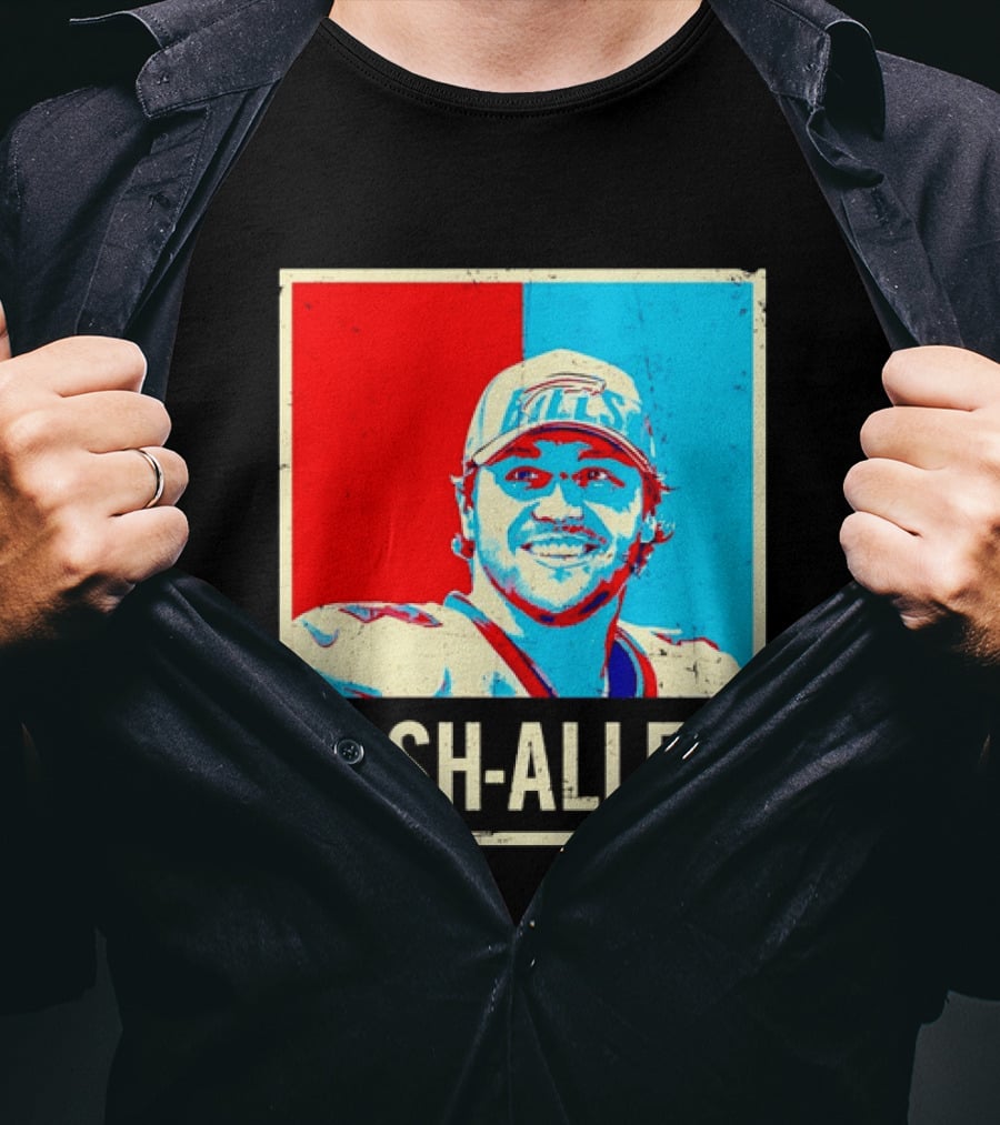 Distressed Josh Allen Buffalo Bills Pop T-Shirt