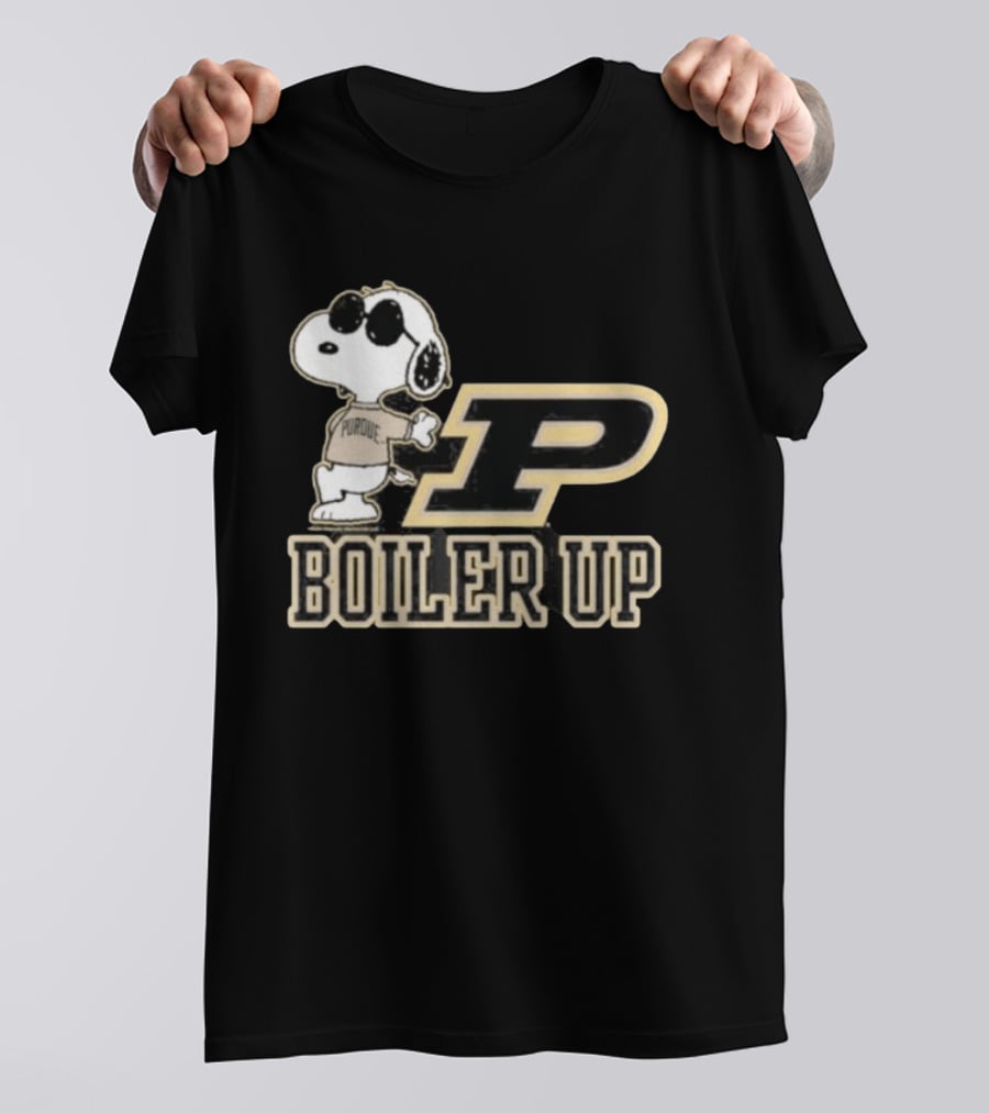 Purdue Boilermakers Snoopy Boiler Up P T-Shirt
