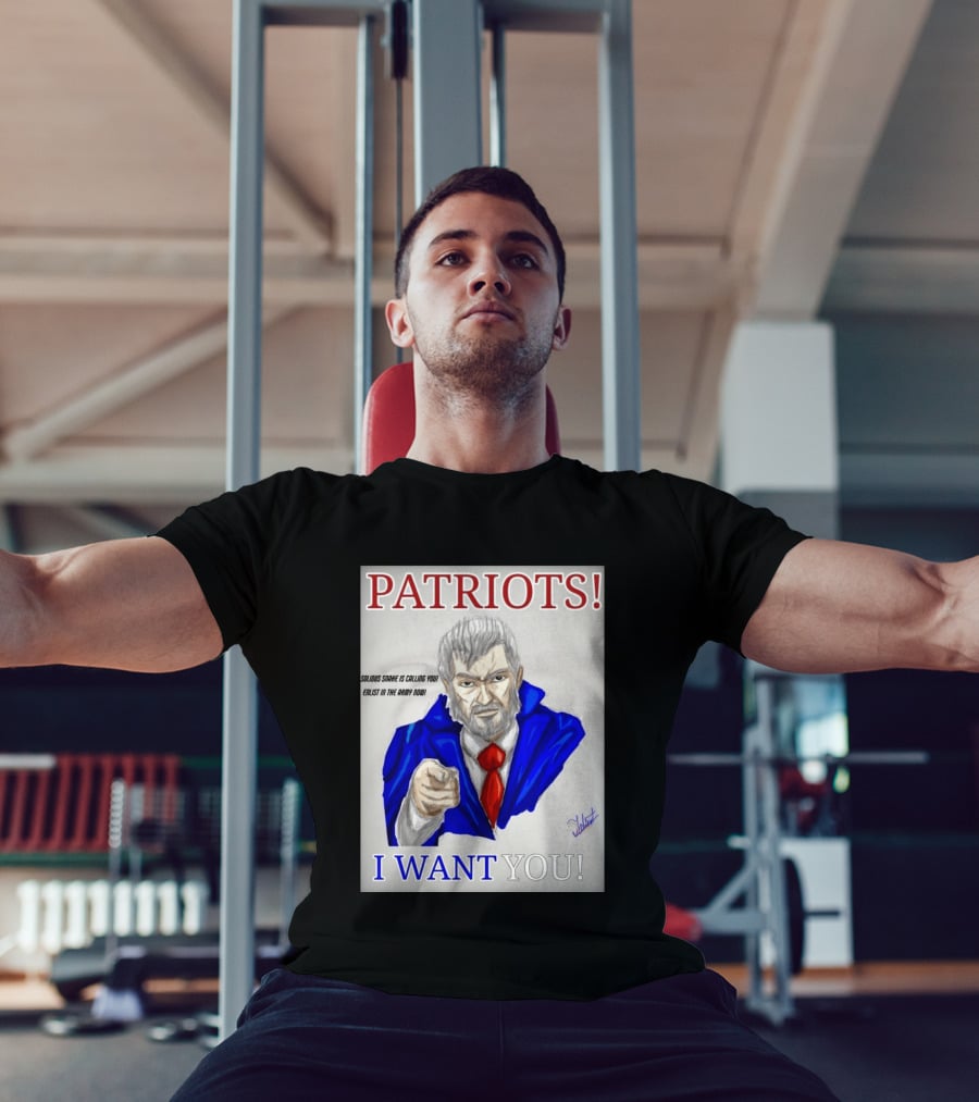 Patriots Solidus Snake Is Calling You Enlist In The Army Now I Want You T-Shirt