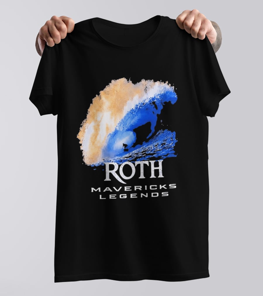 Roth Mavericks Legends Surfing Big Wave Iconography T-Shirt