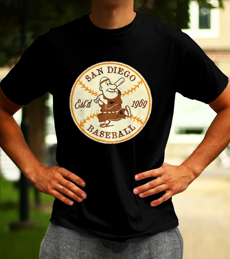San Diego Padres Swinging Friar Est’d 1969 T-Shirt