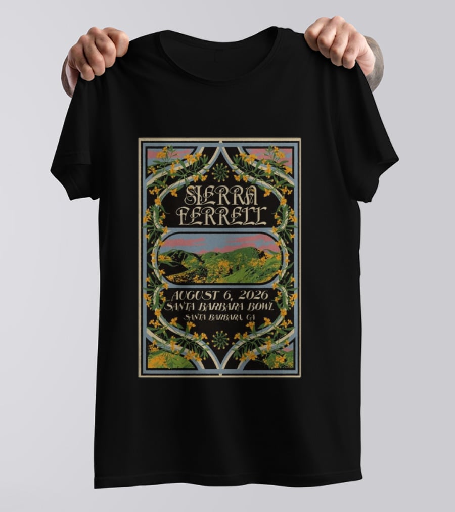 Sierra Ferrell August 6 2026 Santa Barbara Bowl Santa Barbara CA T-Shirt