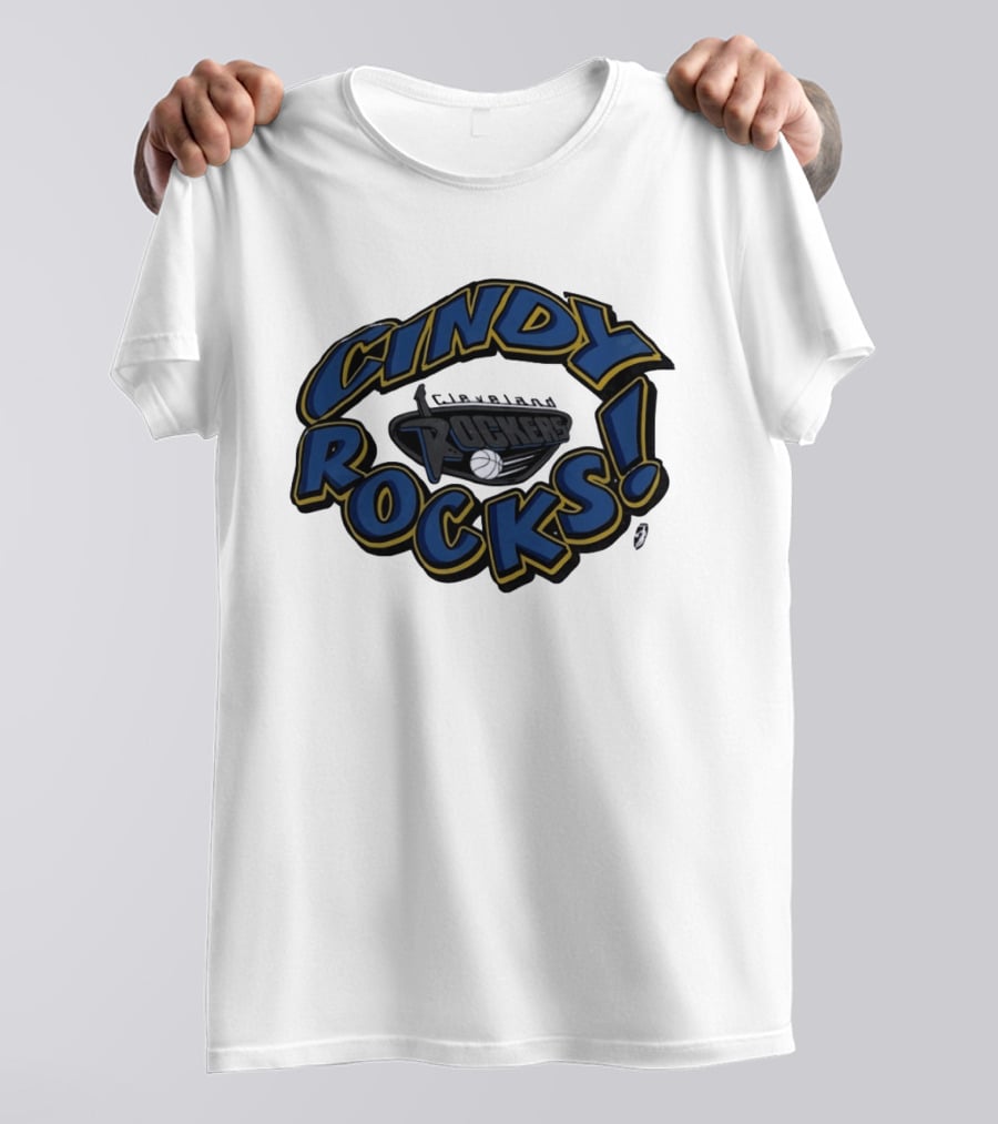 Cindy Rocks Cleveland Rockers Basketball T-Shirt