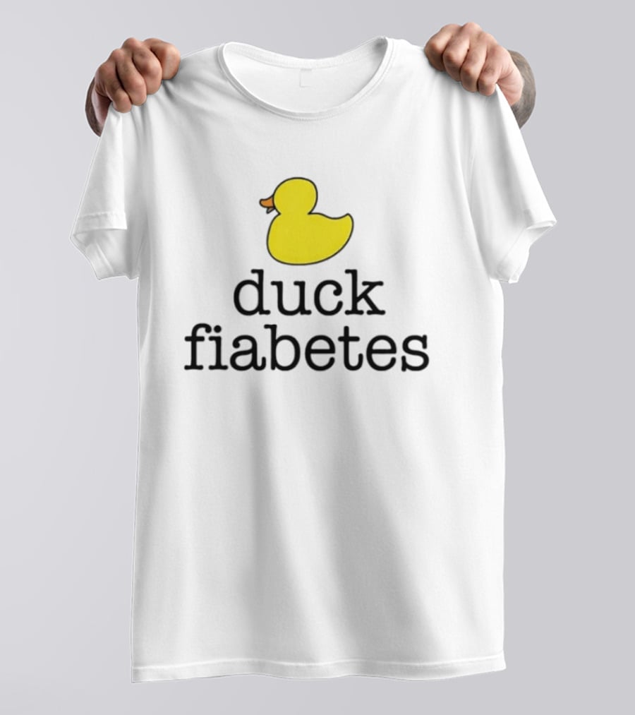 Duck Fiabetes Yellow Rubber Duck Diabetes Awareness T-Shirt