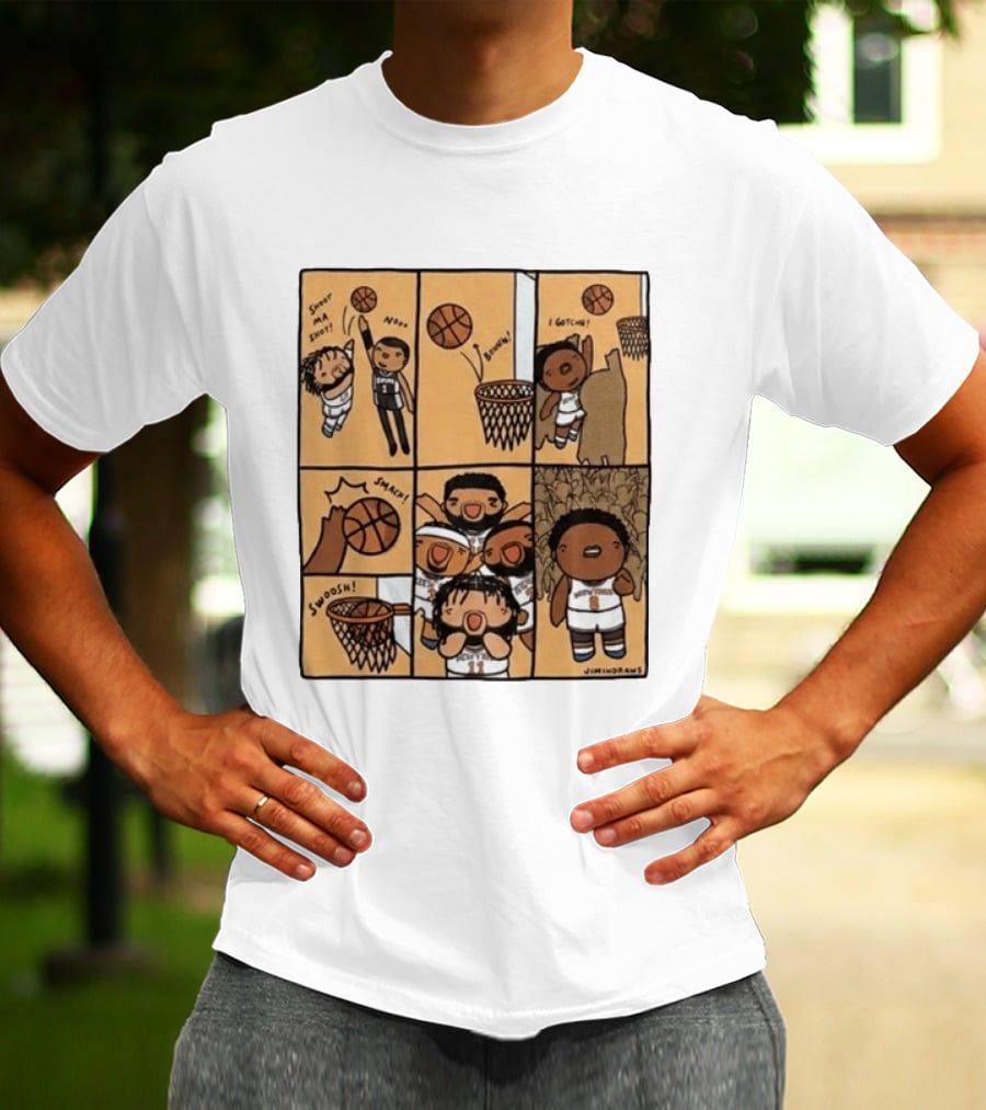 Karl Anthony Towns Jimindraws Knicks Shoot My Shot Basketball Comic T-Shirt