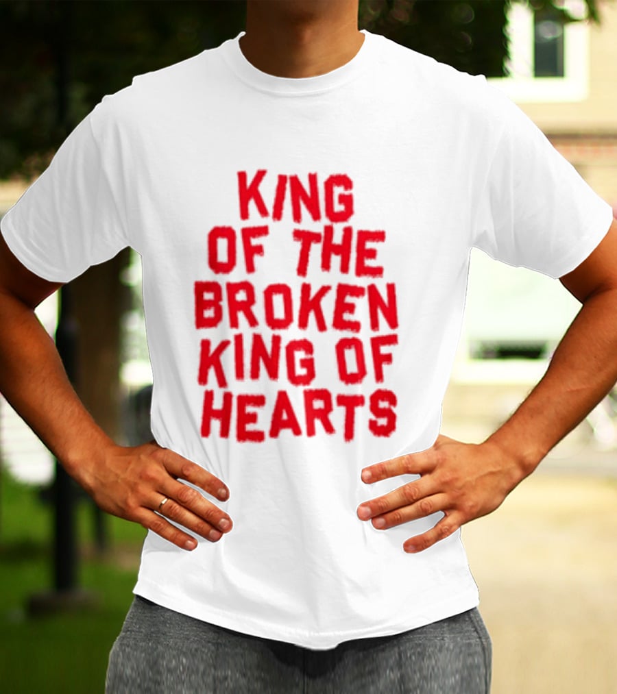 King Of The Broken King Of Hearts Bold Red T-Shirt