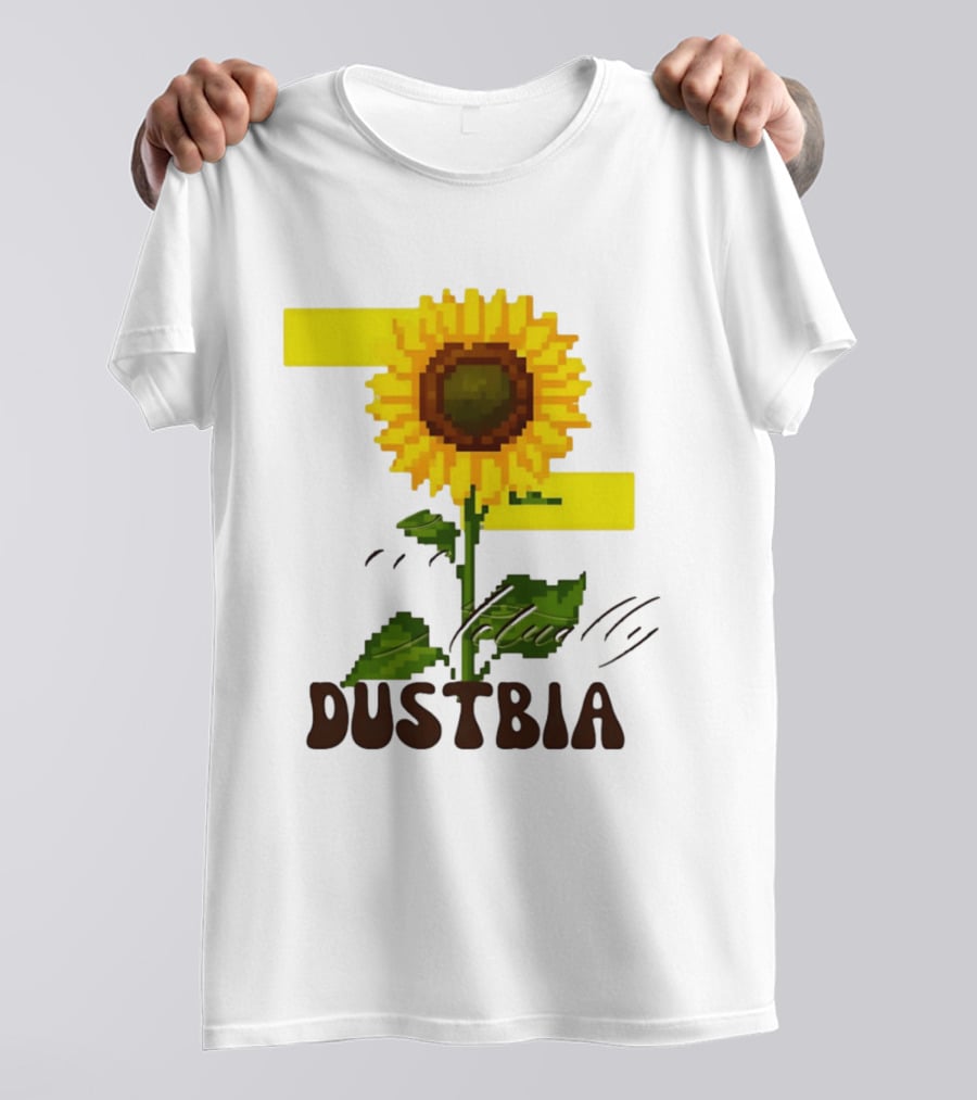 Love Actually Dustbia Pixel Sunflower T-Shirt