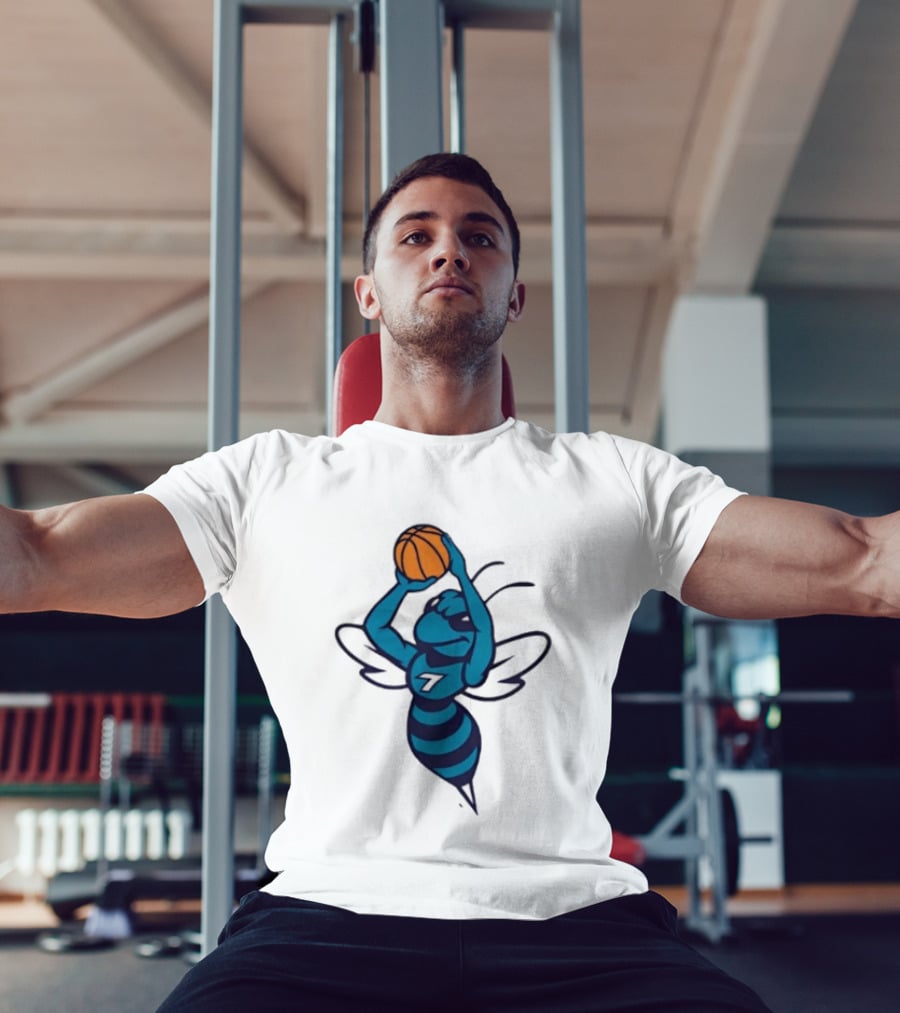 Original Charlotte Hornets Basketball Hornet Shooter T-Shirt