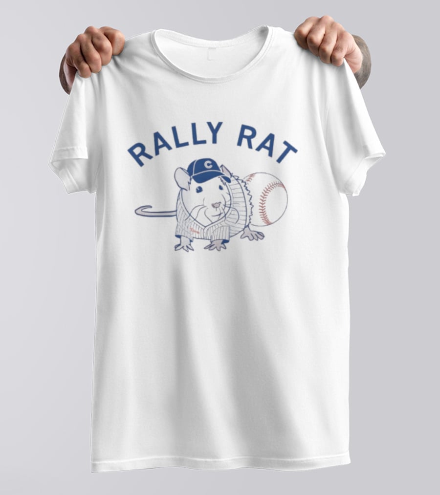 Rally Rat Chicago Cubs Baseball MLB 2026 Meme Cap Ball T-Shirt