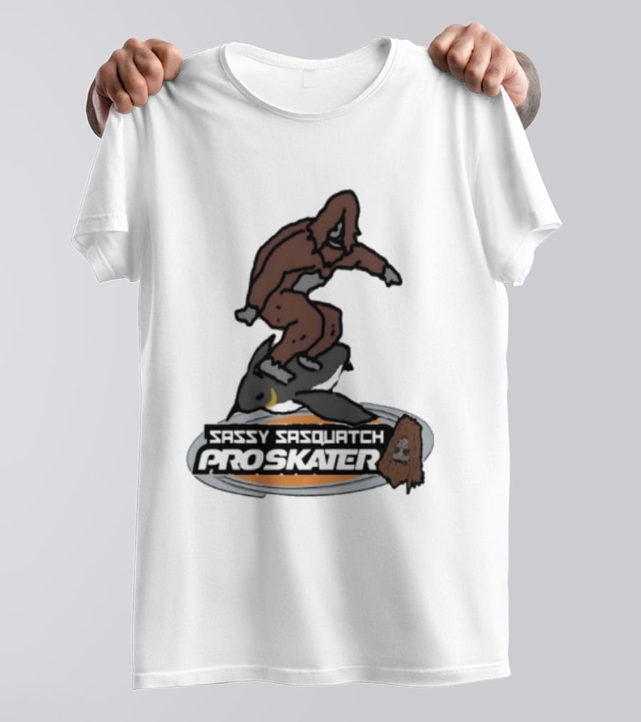 Sassy Sasquatch Pro Skater Meme T-Shirt