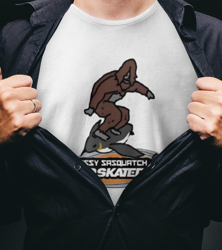 Sassy Sasquatch Pro Skater Meme T-Shirt