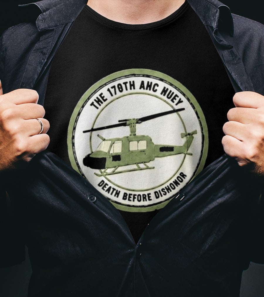 The 178th AHC Huey Death Before Dishonor Helicopter T-Shirt