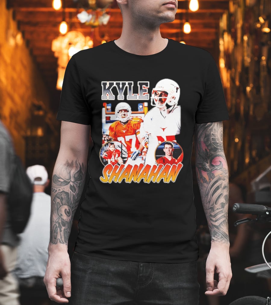 Kyle Shanahan Texas Longhorns Football Legend Player Number 17 T-Shirt