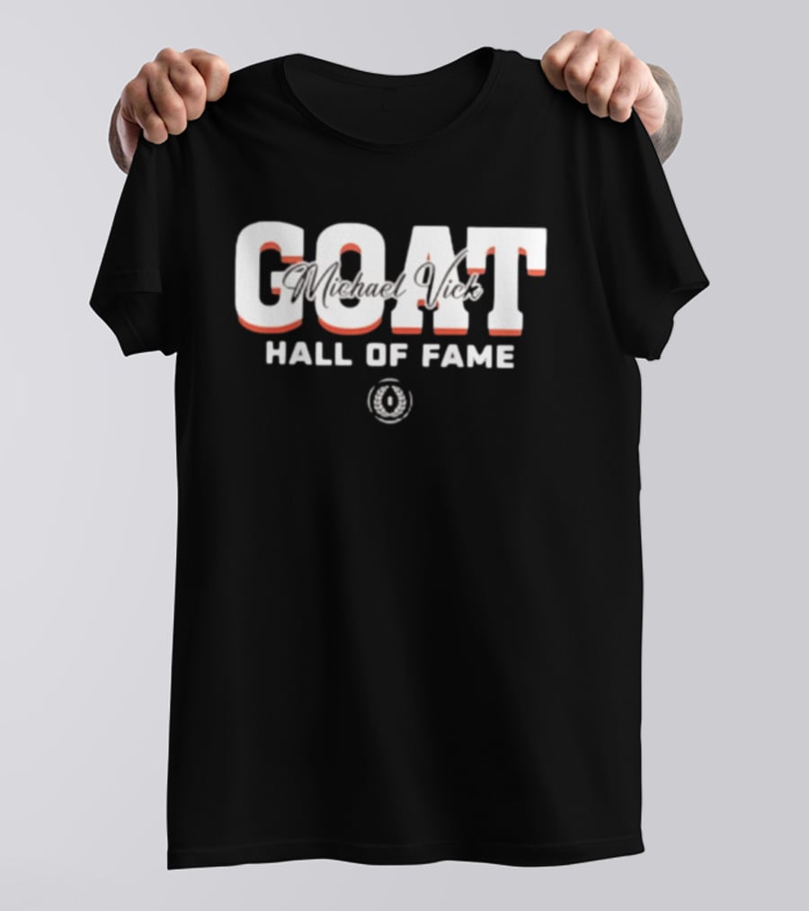 GOAT Michael Vick Hall Of Fame Virginia Tech Hokies 2025 T-Shirt
