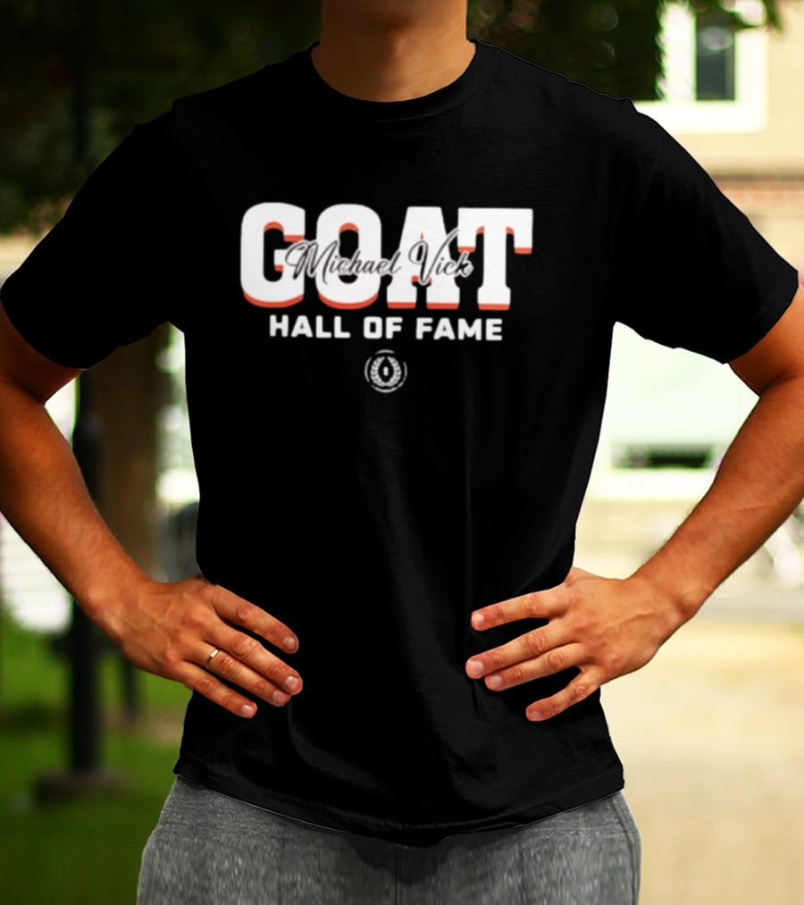 GOAT Michael Vick Hall Of Fame Virginia Tech Hokies 2025 T-Shirt