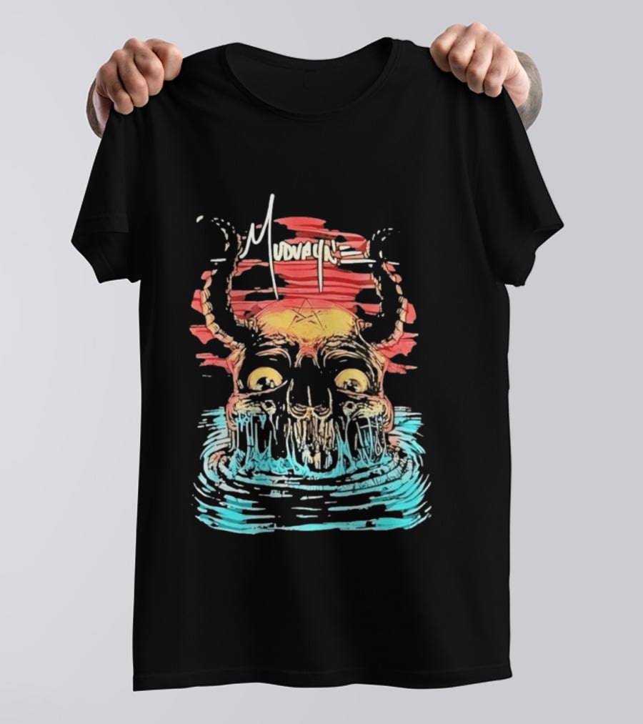 Mudvayne Skull Horns Water Heavy Metal T-Shirt