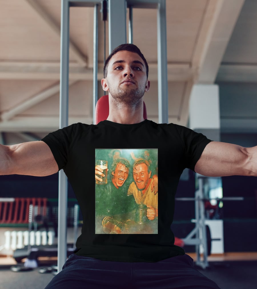 Original Anakin Skywalker And Obi Wan Kenobi Celebrate With Beer Cheers T-Shirt