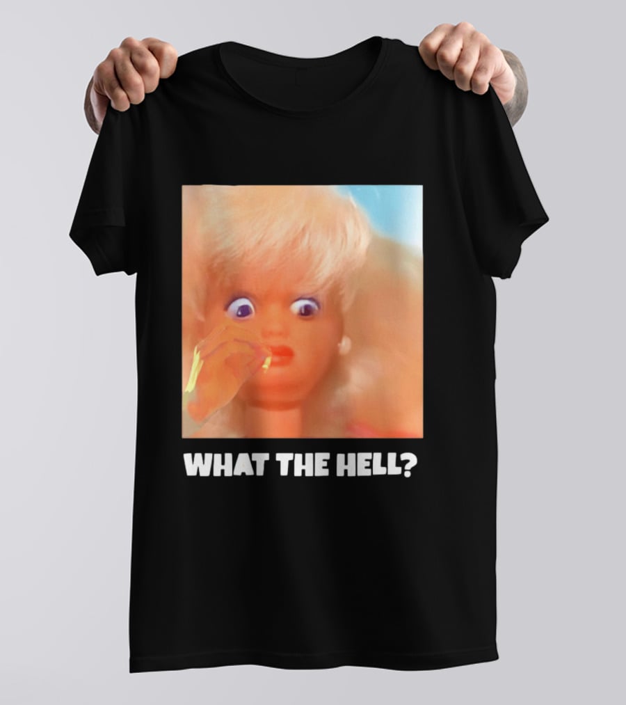 What The Hell Doll Meme Reaction Funny Expression T-Shirt