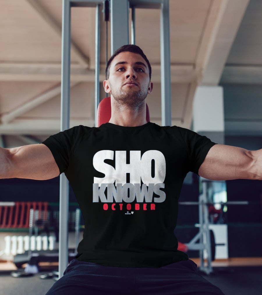 Shohei Ohtani Sho Knows October Bold Statement Athlete T-Shirt