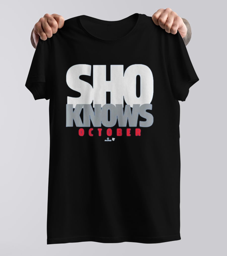 Shohei Ohtani Sho Knows October Bold Statement Athlete T-Shirt