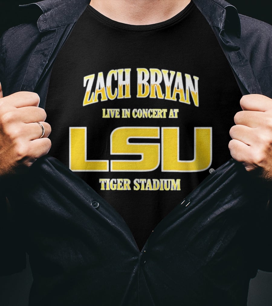 Zach Bryan Live In Concert At LSU Tiger Stadium T-Shirt