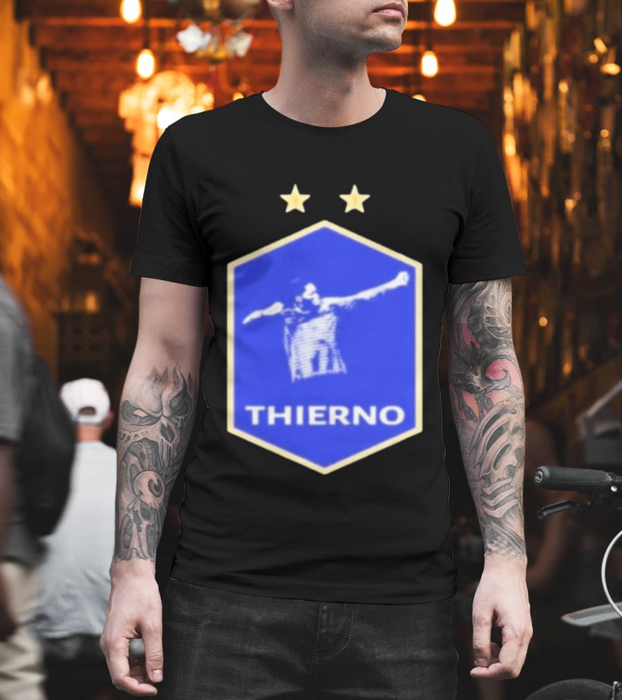 Thierno Barry Everton FC Two Stars Blue Crest T-Shirt