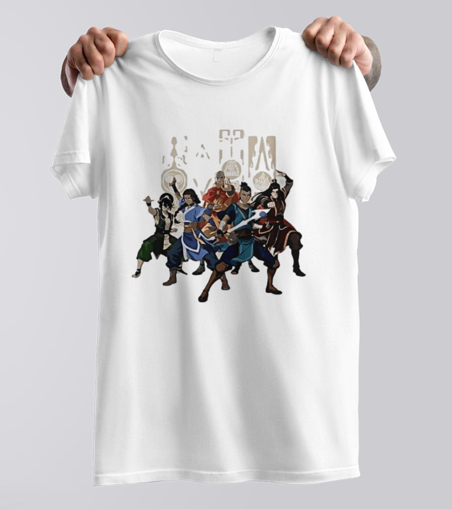 Avatar The Last Airbender Aang Katara Toph Sokka Zuko Elemental T-Shirt