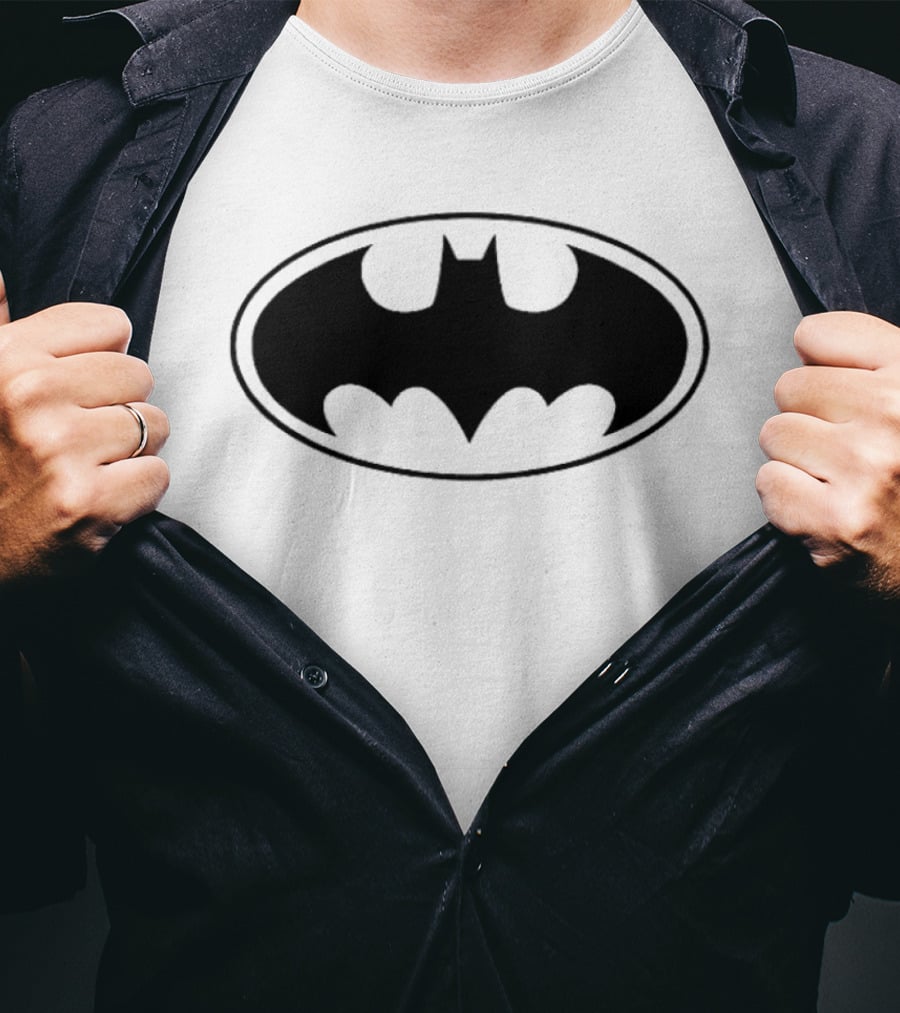 Batman Oval Classic Superhero T-Shirt