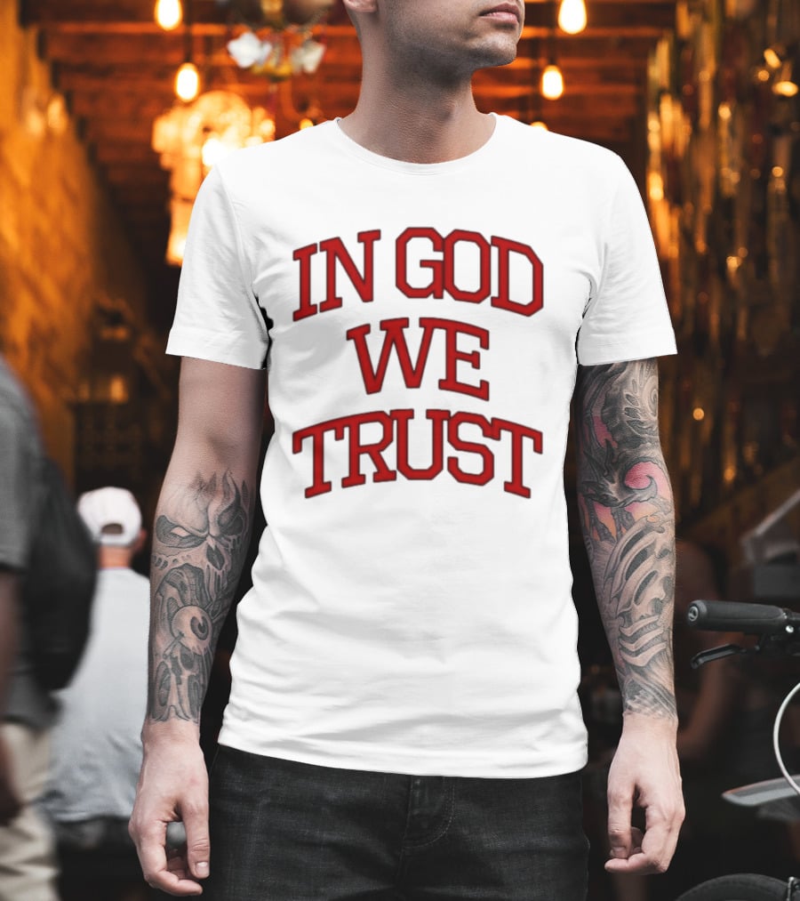 In God We Trust Bold Red T-Shirt