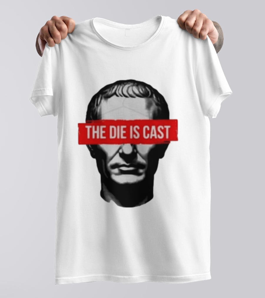 Julius Caesar The Die Is Cast Roman Historical Bust T-Shirt