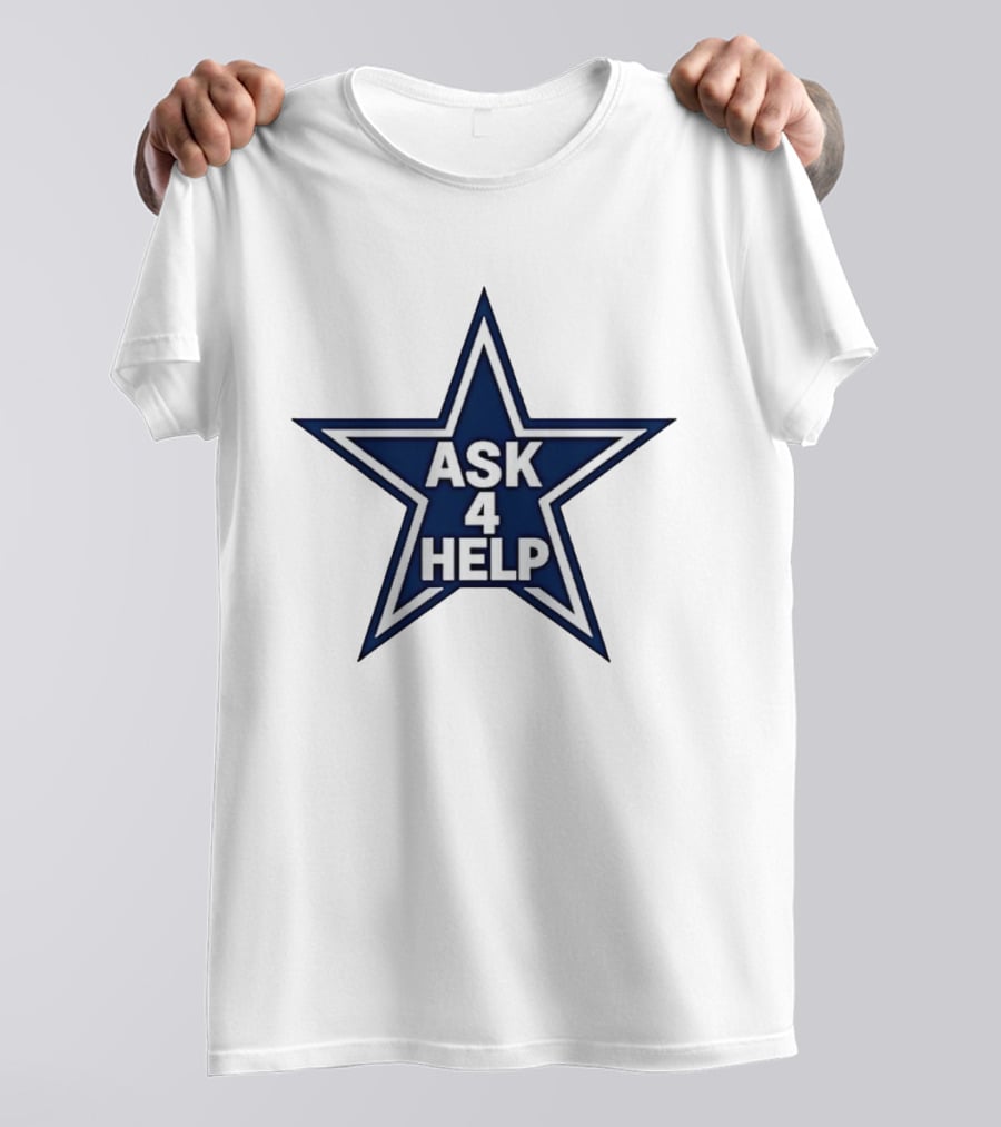 Dallas Cowboys Classic Ask 4 Help Star T-Shirt