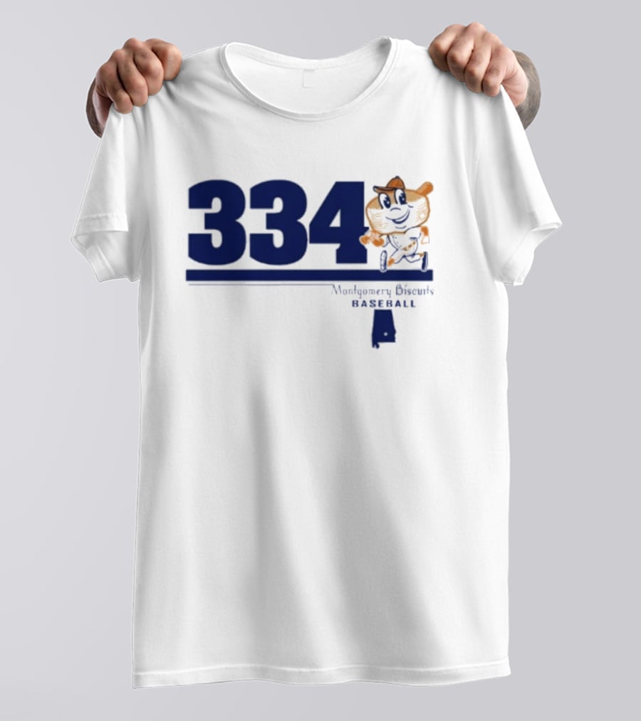 Montgomery Biscuits Baseball 334 Biscuits T-Shirt