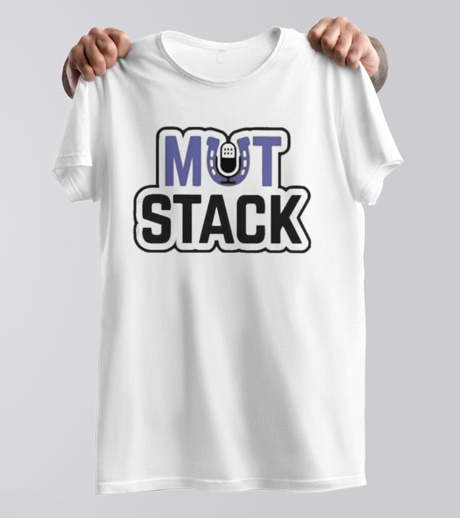 Mut Stack Horseshoe Iconography Blue And Black T-Shirt