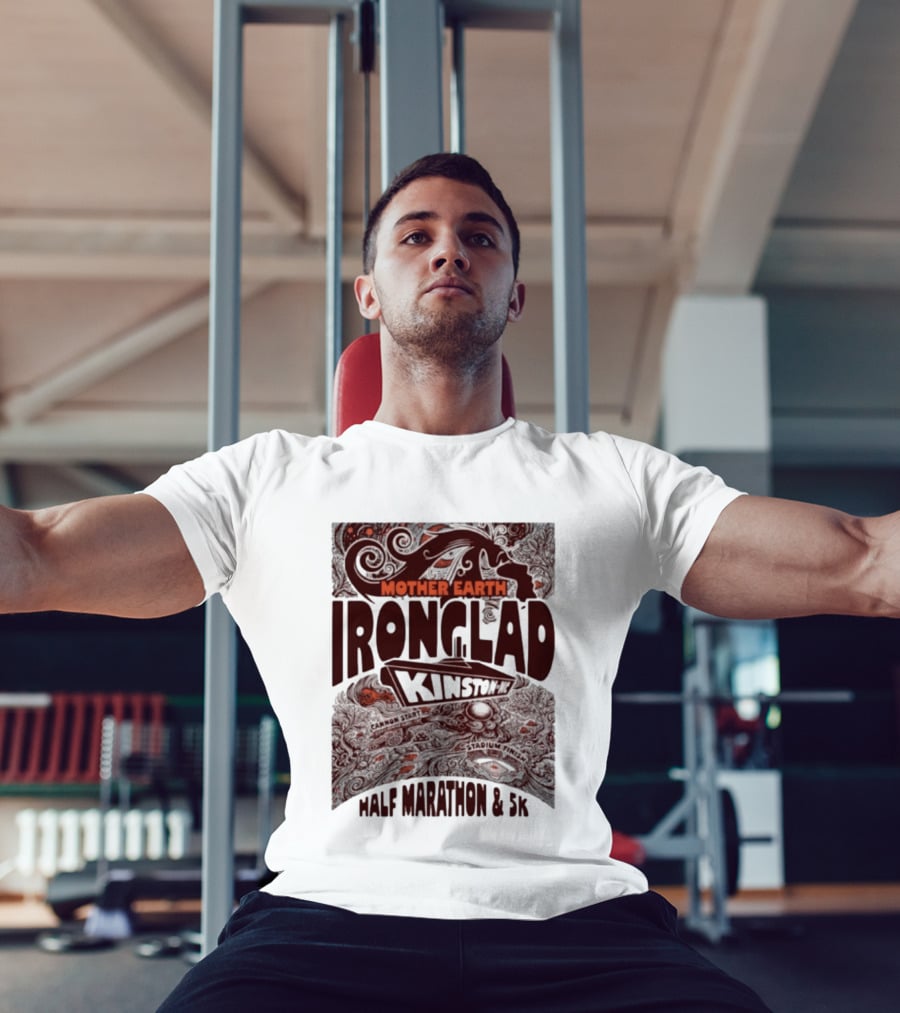 Mother Earth Ironclad Kinston Half Marathon 5K Cannon Start Stadium Finish T-Shirt