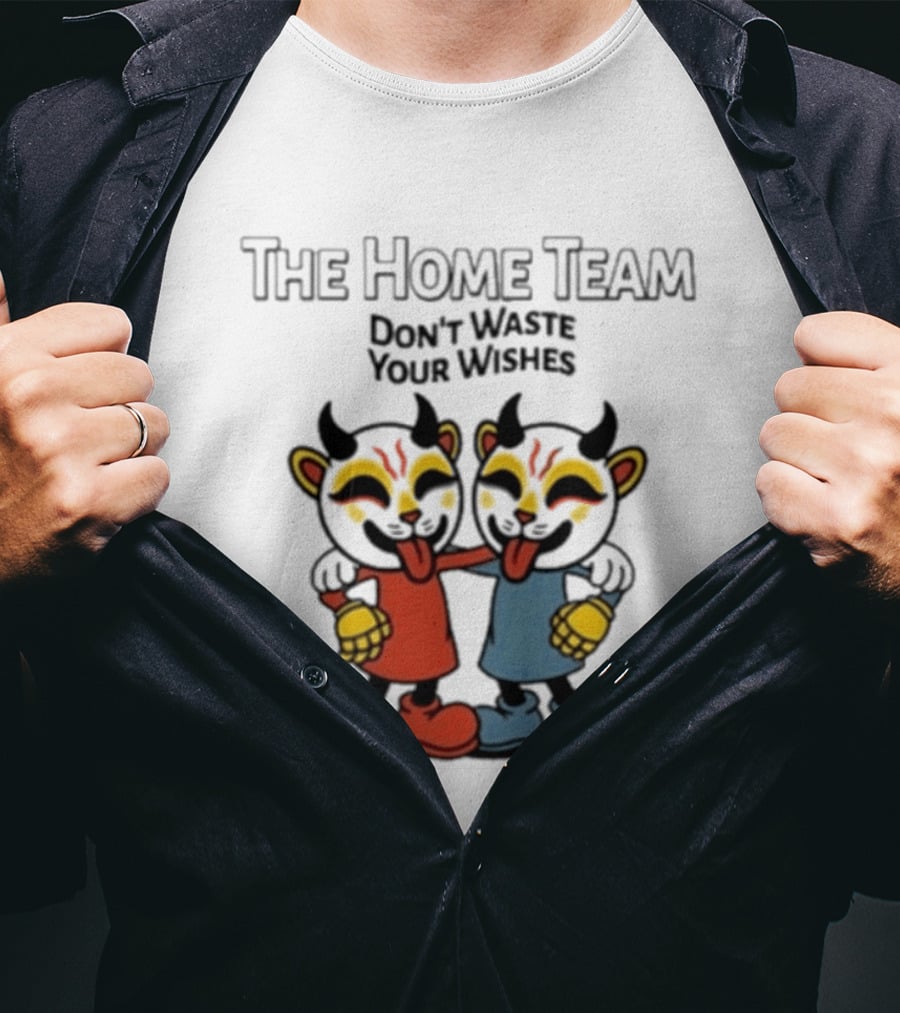 The Home Team Don't Waste Your Wishes Cuphead Tie Dye T-Shirt